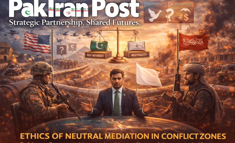 Ethics of Neutral Mediation in Conflict Zones Pakistan Between Normative Neutrality and Strategic Self Interest
