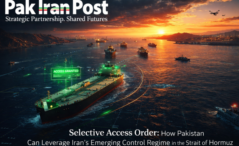 Selective Access Order: How Pakistan Can Leverage Iran’s Emerging Control Regime in the Strait of Hormuz