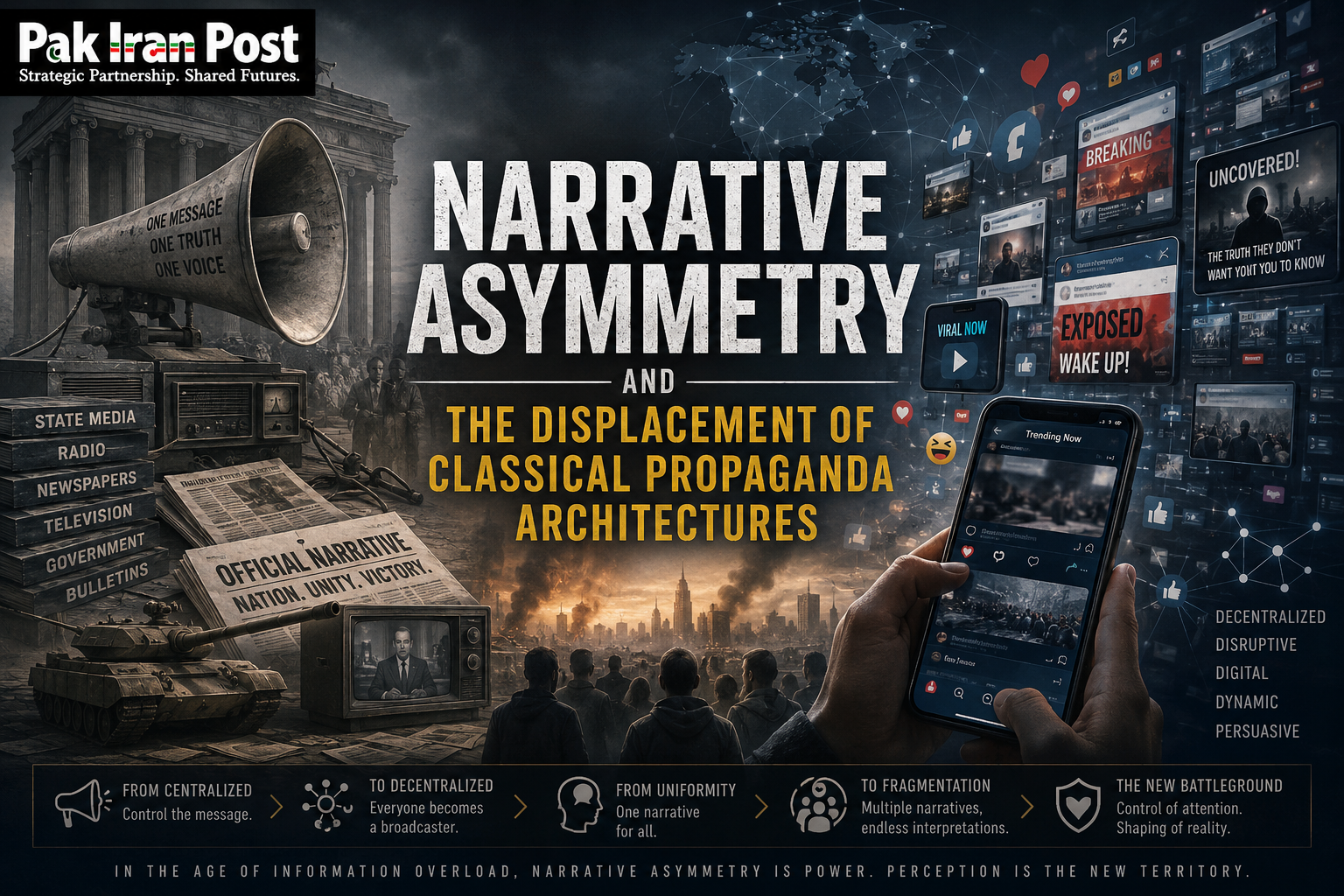 Narrative Asymmetry and the Displacement of Classical Propaganda Architectures